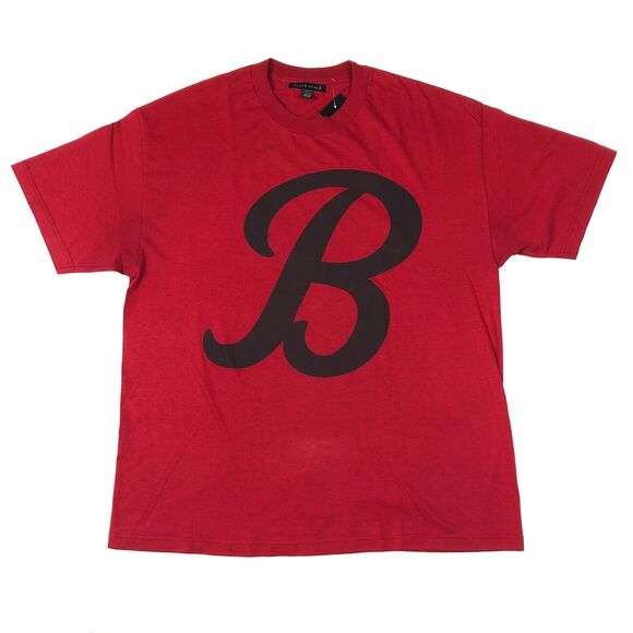 Black Scale Big B Logo Red Tee T Shirt size XL Streetwear B13 - Picture 1 of 5